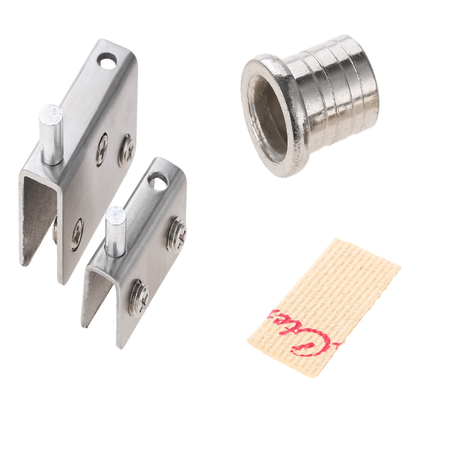 Glass Door Hinge - 2 Pcs Glass Shelf Clamp Pivot