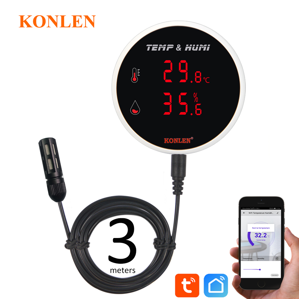 Tuya WIFI Temperature Humidity - огляд і ціна Digital Hygrometer Probe