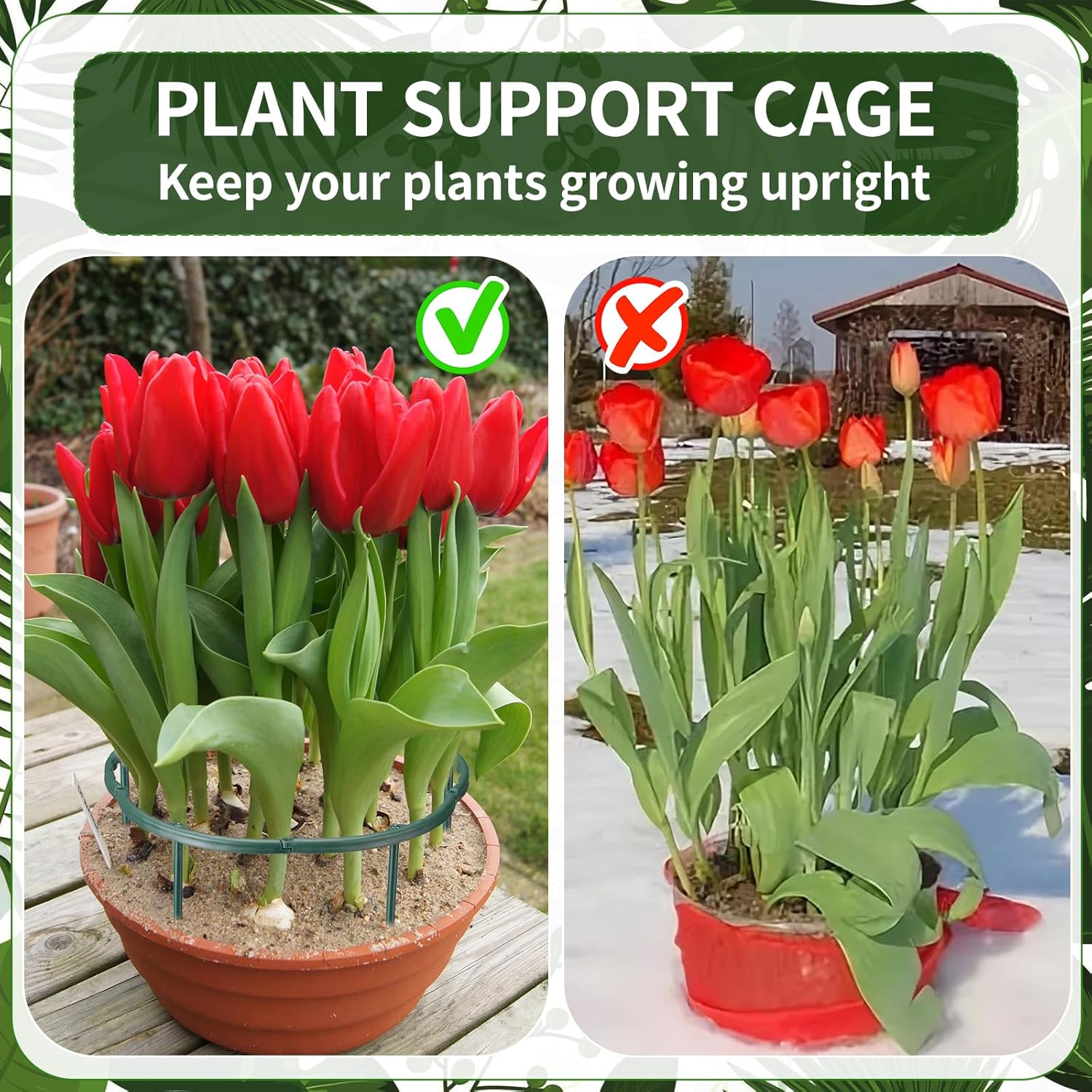 1/16pcs Plant Support Stake Fl - огляд і ціна Vine Climbing Plastic