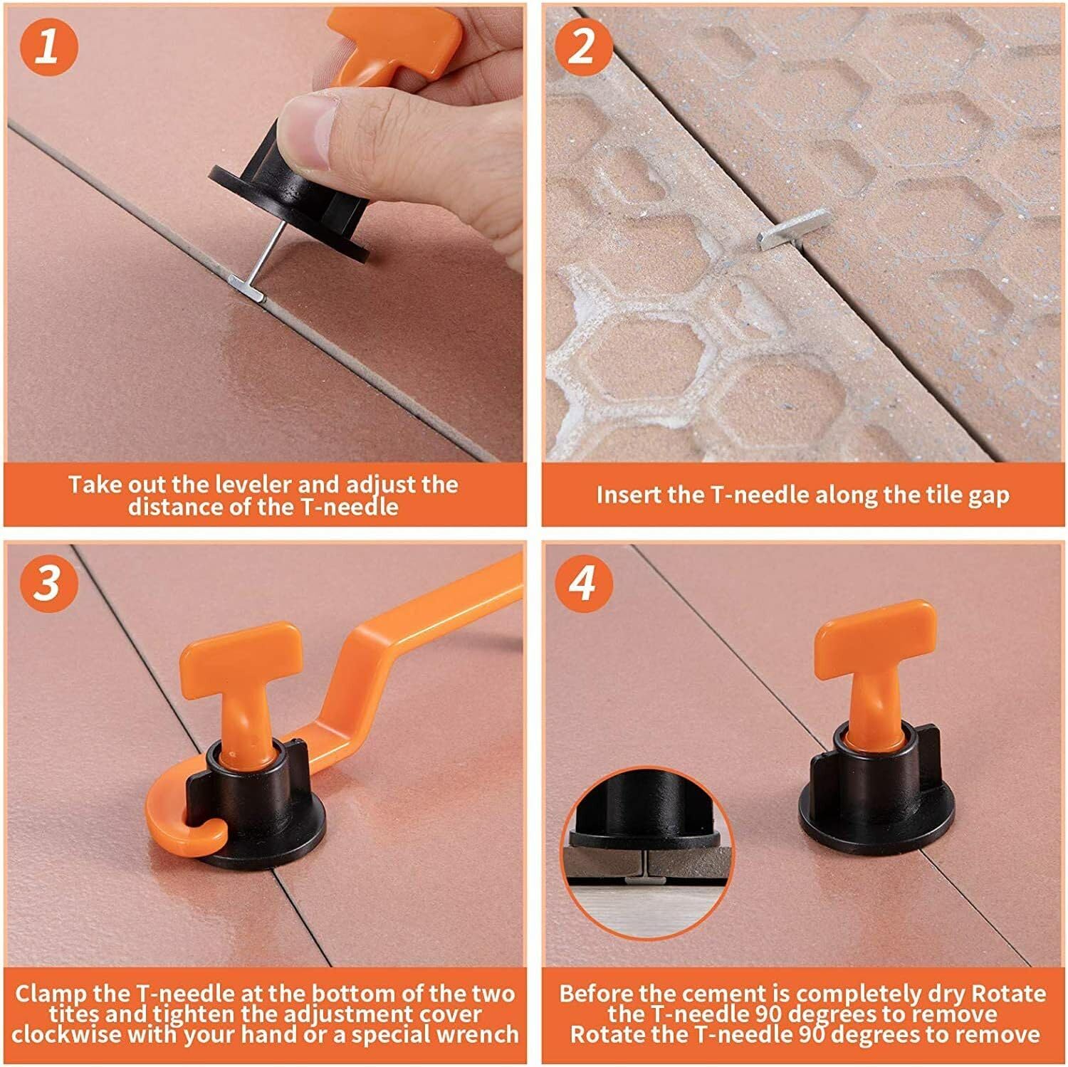 51Pcs Floor Tile Leveling Syst - огляд і ціна Ceramic Tile Floor
