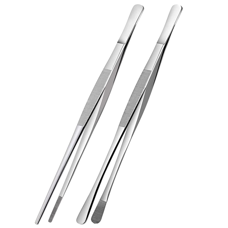 2Pcs 12-Inch Kitchen Cooking T - огляд і ціна Feeding Tong Stainless