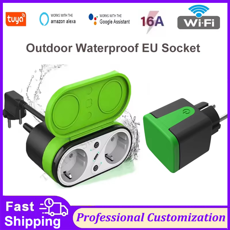 Tuya EU 16A Wifi Smart Outdoor - огляд і ціна Timer Dual Outlet