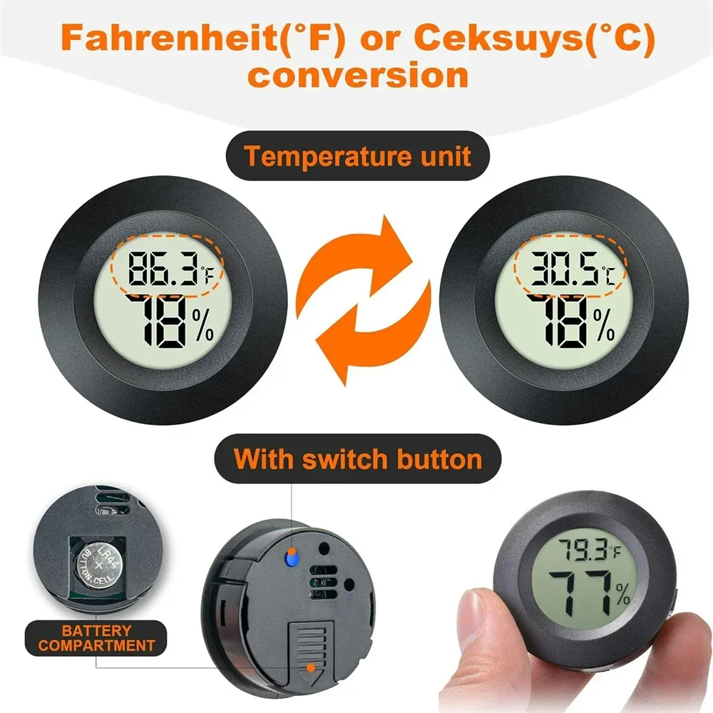 Mini Round Digital Thermometer - огляд і ціна Digital Hygrometer Probe