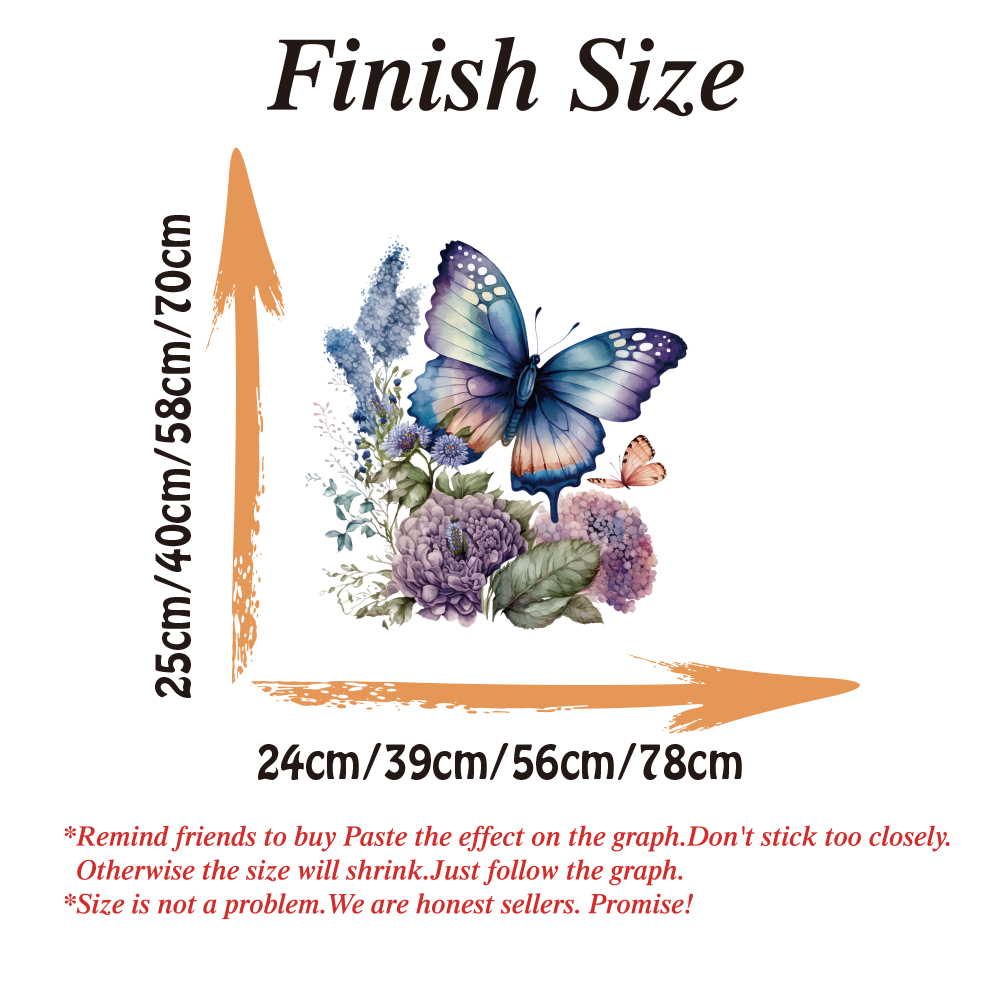 Watercolor Butterfly Flower Wa - огляд і ціна Pvc Panel Background