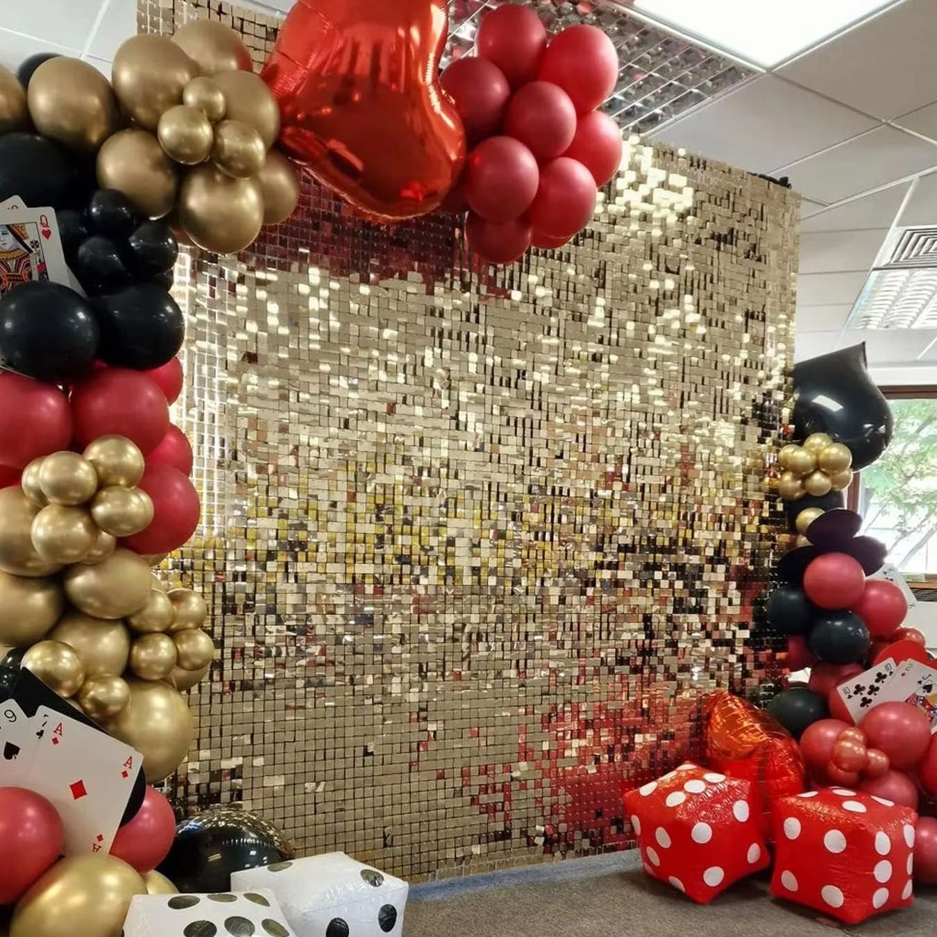 12pcs Light Gold Shimmer Wall  - огляд і ціна Pvc Panel Background
