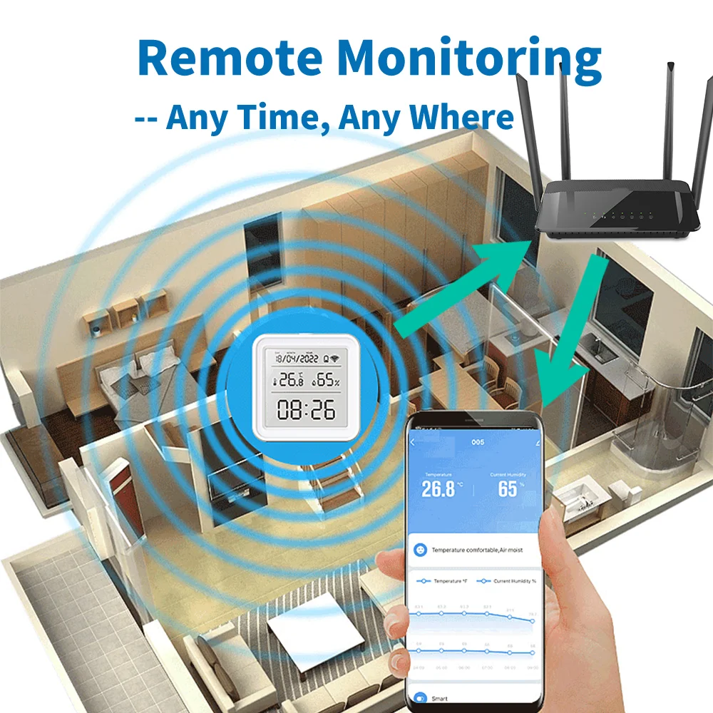 Tuya Zigbee WiFi Temperature H - огляд і ціна Digital Hygrometer Probe