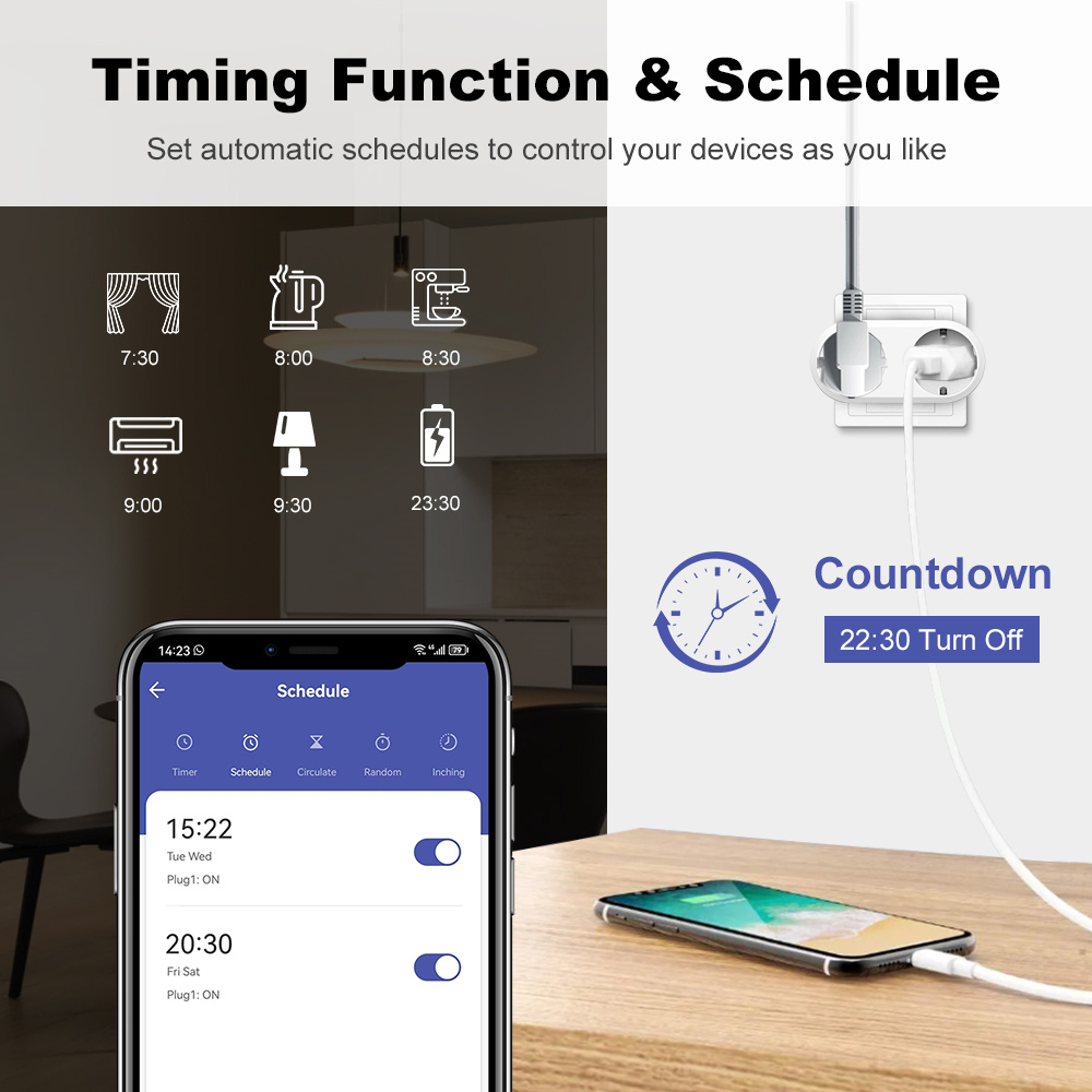 WiFi Smart Plug Dual Outlet 16 - огляд і ціна Timer Dual Outlet