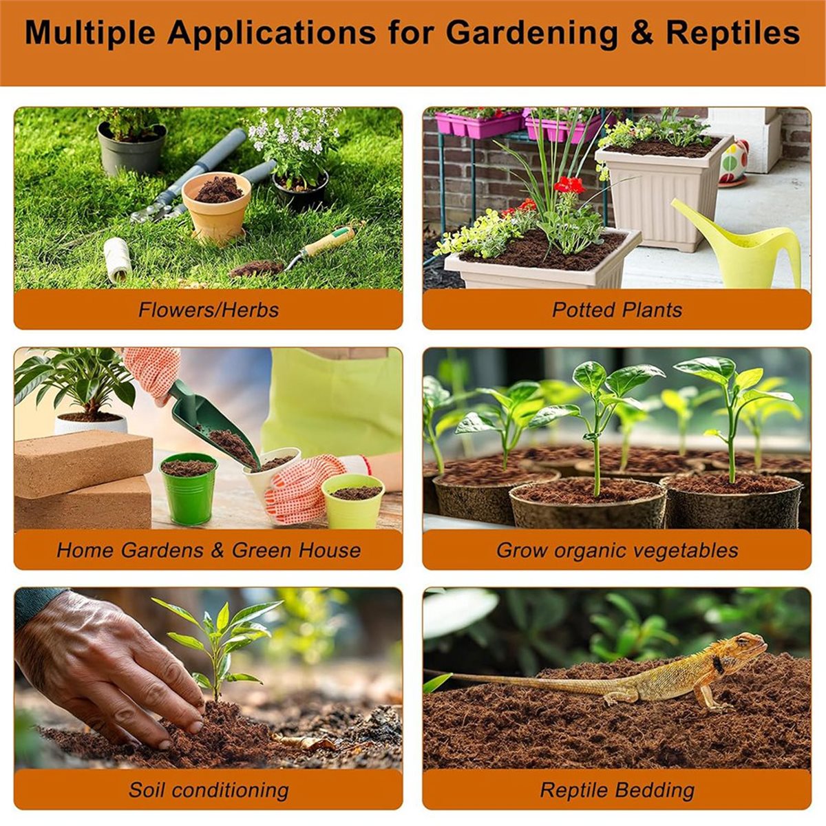 【STABLE QUALITY】3 Pack Bricks, - огляд і ціна Substrate Coconut Fiber