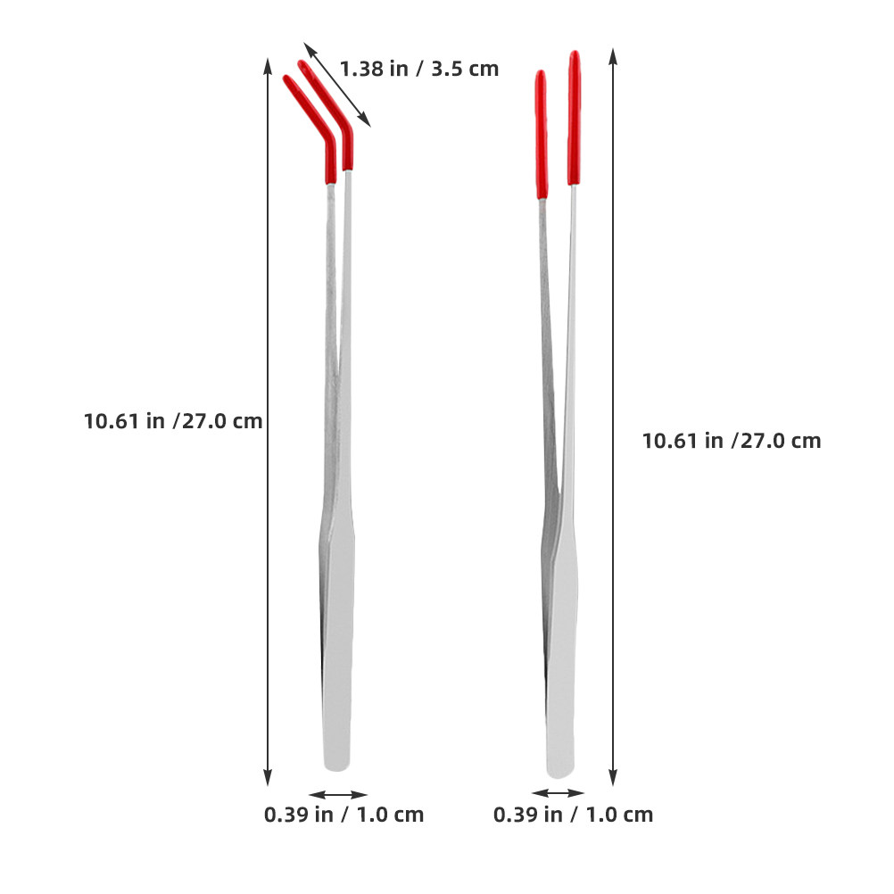 2Pcs Stainless Steel Reptile F - огляд і ціна Feeding Tong Stainless