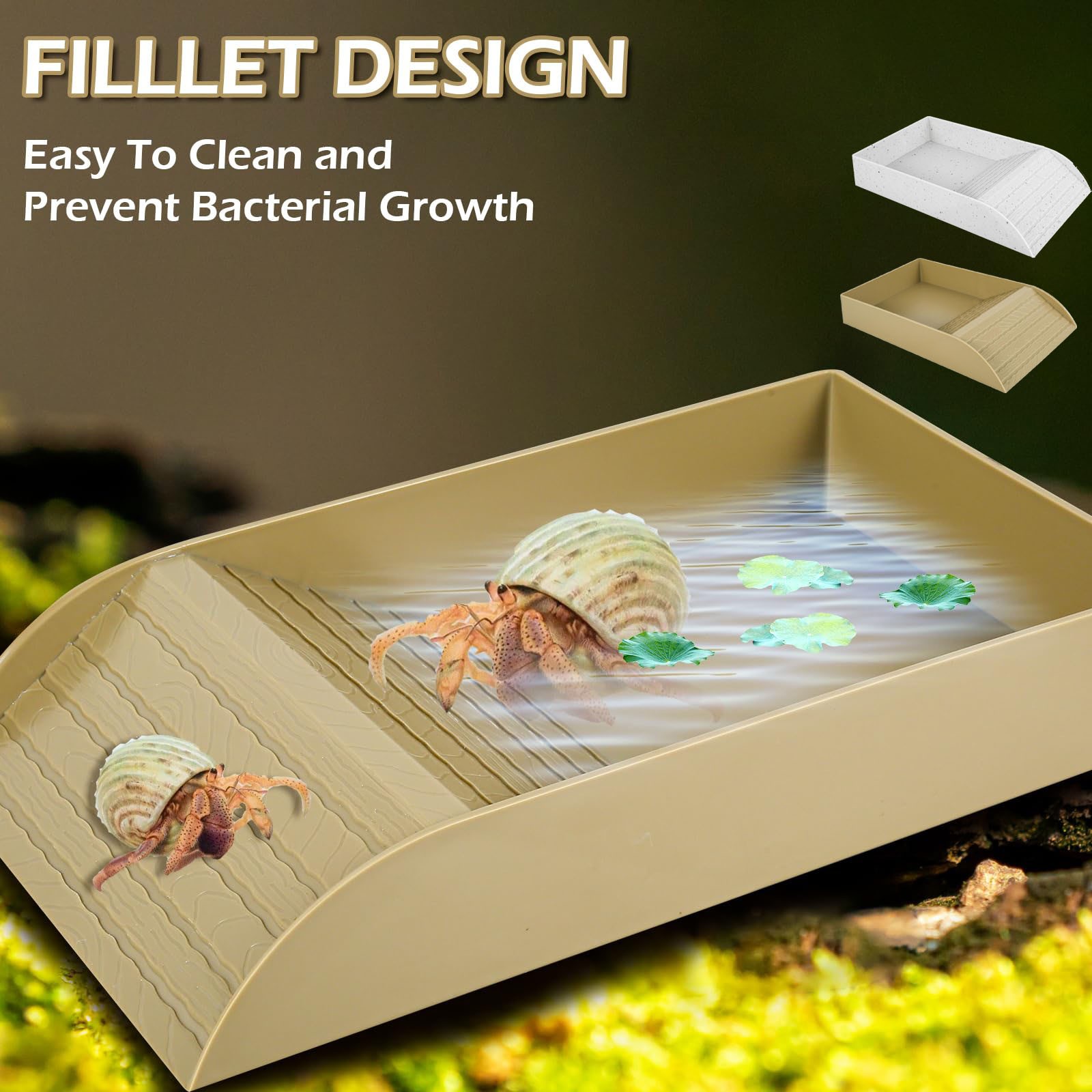 Anti Slip Tortoise Bath Dish T - огляд і ціна Water Dish Reptile