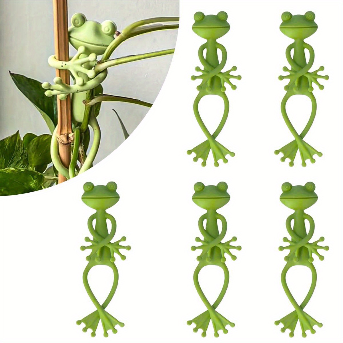 Creative Green Frog Plant Fixi - огляд і ціна Vine Climbing Plastic