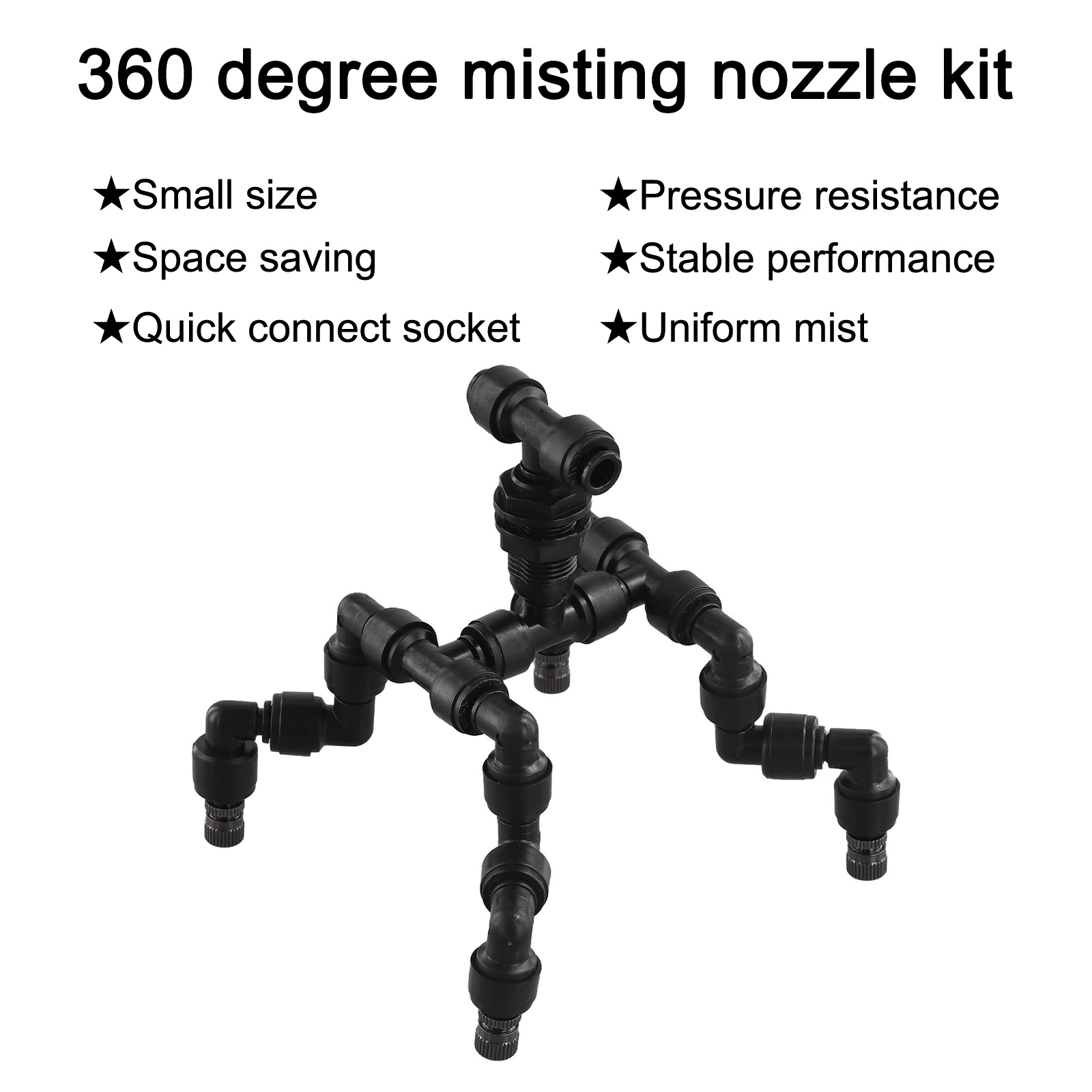 Black Plastic 360 Rotation Mis - огляд і ціна Misting Nozzle Reptile
