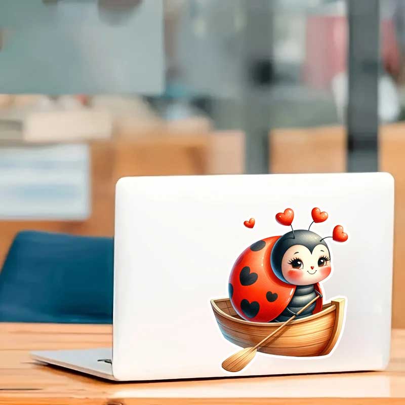 Cute Ladybug Wall Stickers Liv - огляд і ціна Pvc Panel Background