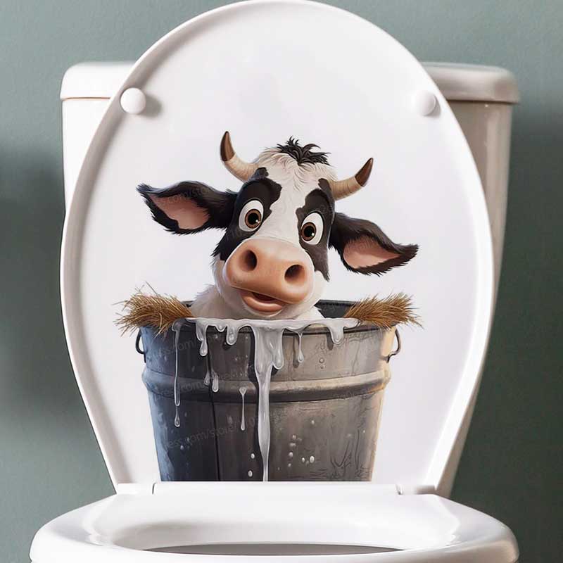 Cute Cow Wall Stickers Self-Ad - огляд і ціна Pvc Panel Background