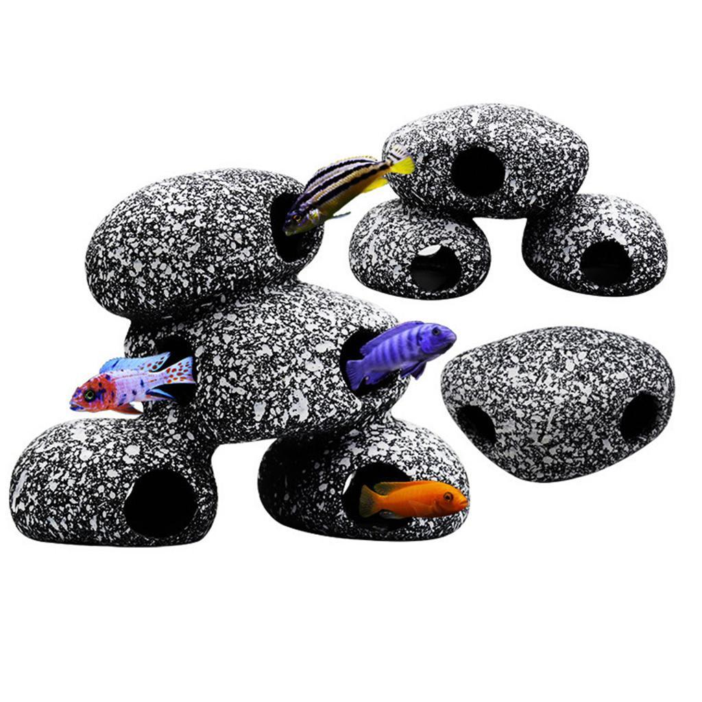 Aquarium Cave Fish Tank Hide O - огляд і ціна Hide Cave Ceramic