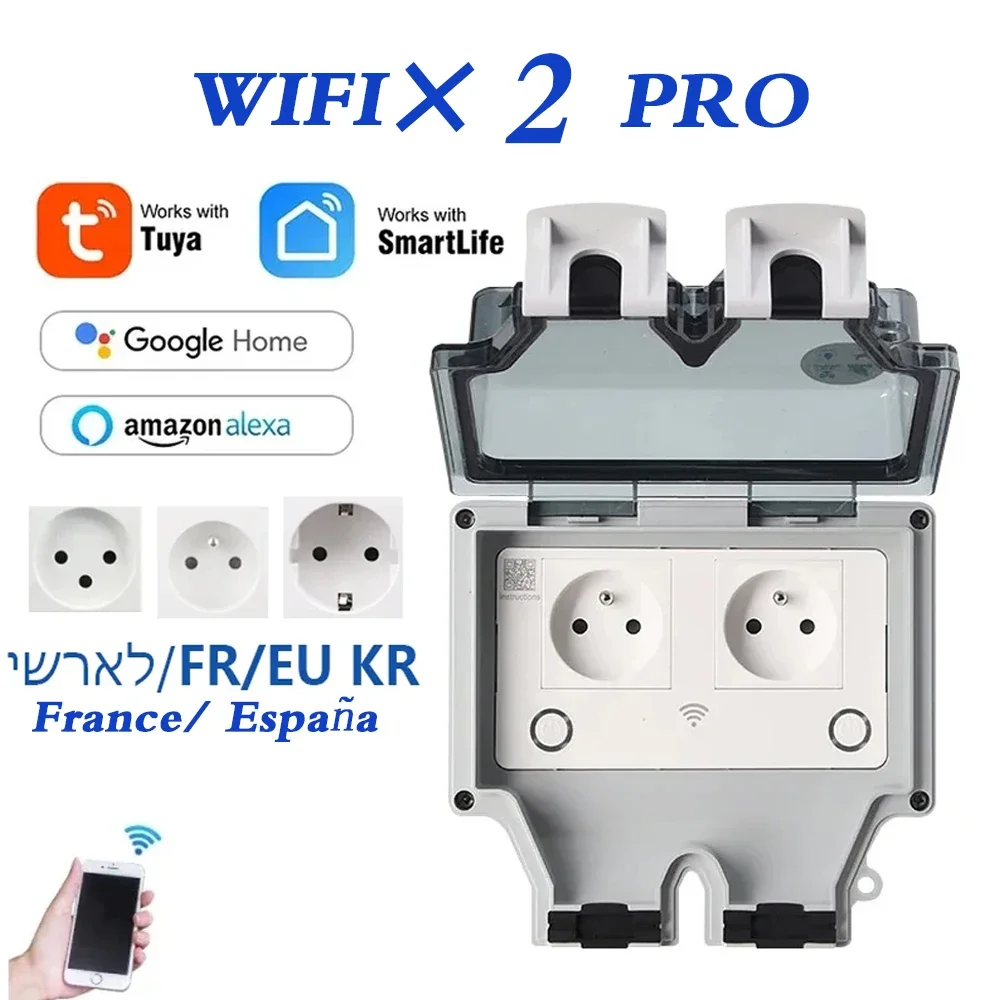 Tuya Waterproof Electrical Wal - огляд і ціна Timer Dual Outlet