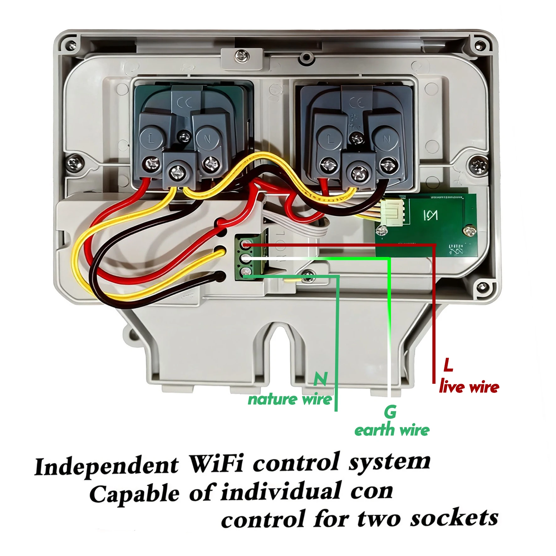 Tuya Waterproof Electrical Wal - огляд і ціна Timer Dual Outlet