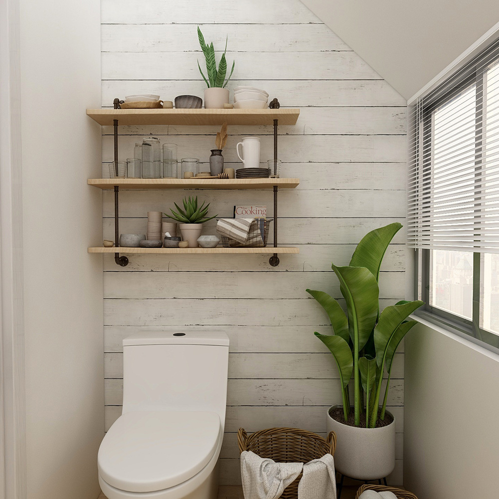 Retro Style White Wood Grain M - огляд і ціна Pvc Panel Background