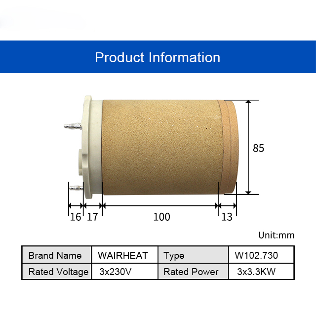 102.730 3*230V 3*3.3KW Electri - огляд і ціна Ceramic Heat Emitter