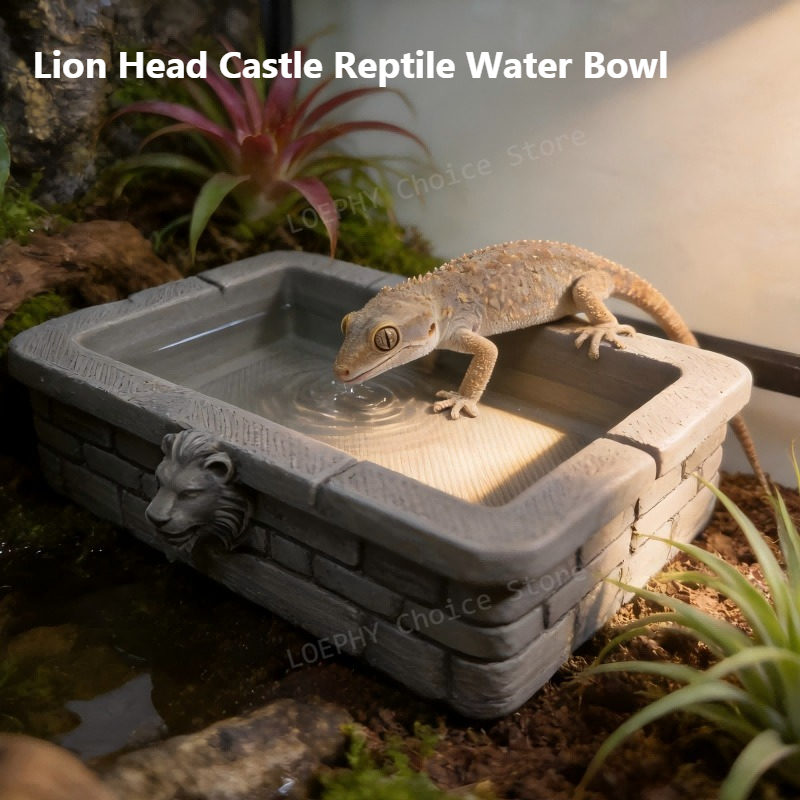 Castle Reptile Water Bowl Lion - огляд і ціна Water Dish Reptile