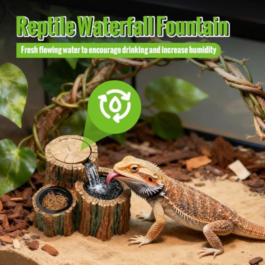 2 in 1 Reptile Water Fountain  - огляд і ціна Water Dish Reptile