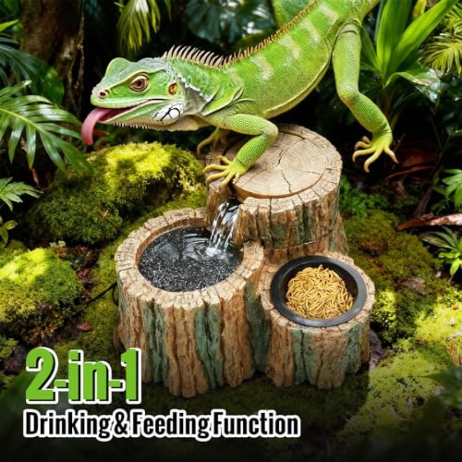 2 in 1 Reptile Water Fountain  - огляд і ціна Water Dish Reptile