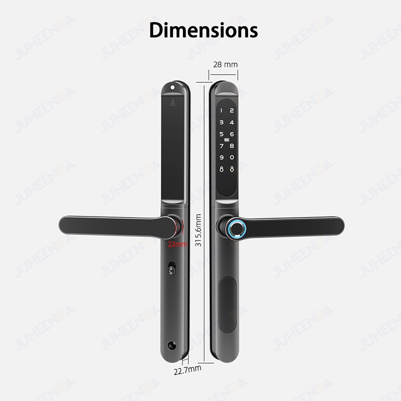TTLock App Smart Aluminum Door - огляд і ціна Glass Door Hinge